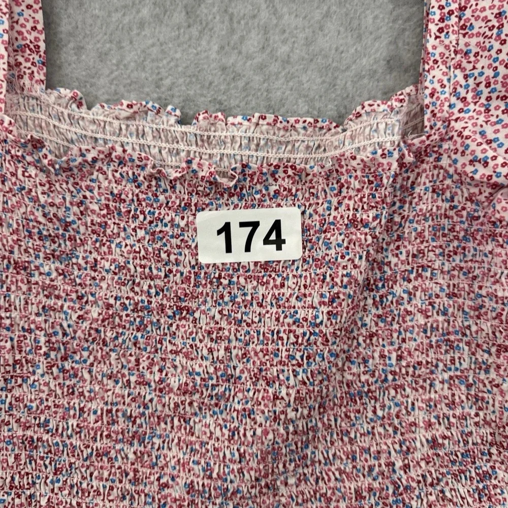 French Connection Rhodes Puff Sleeve Smock Mini Dress Size 4